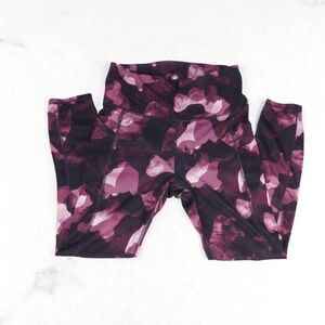 Gaiam High-Waisted Crossover Leggings | Size M‎ | Purple Camo Print
